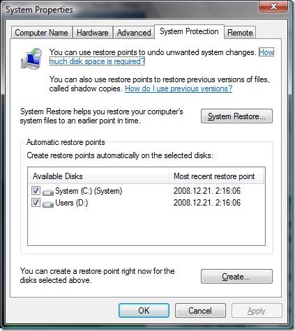 systemrestore