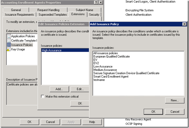 Add Issuance Policies