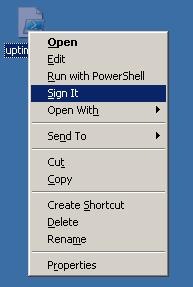 Context menu