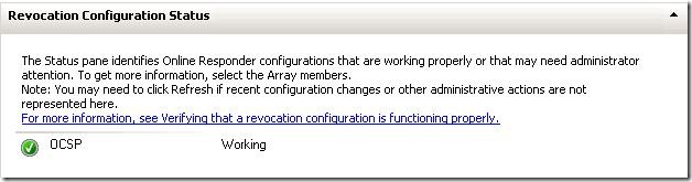 Test OCSP Configuration