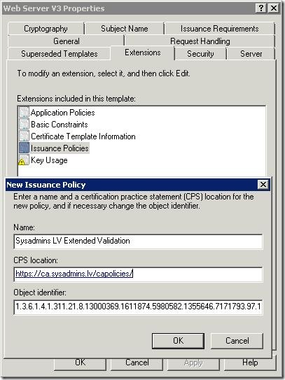 Editing Issuance Policy