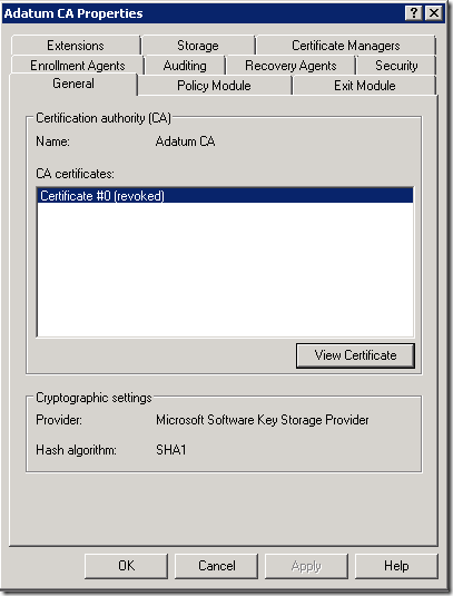 Revoked Root CA certificate