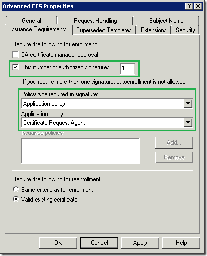 V2/V3 template Issuance Reuirements