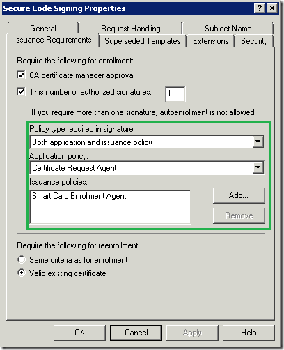 V2/V3 template advanced Issuance Reuirements