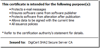 valid usages for intermediate CA certificate after modifications