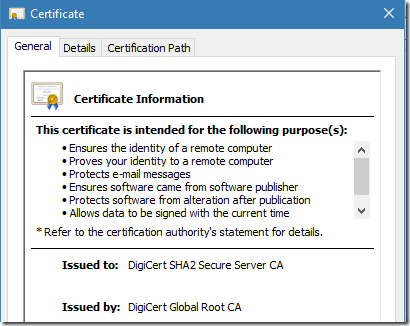 valid usages for intermediate CA certificate in constrained mode