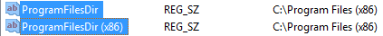 ProgramFiles and ProgramFiles (x86) paths in Wow6432Node
