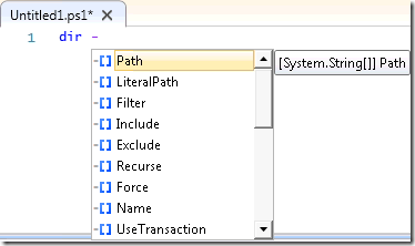 Intellisense!